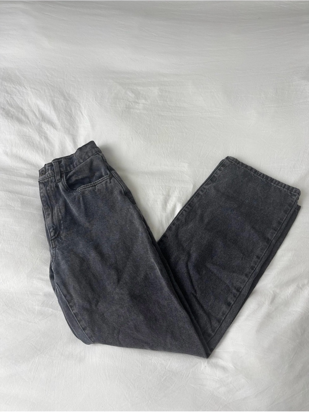 Cotton On Loose Straight Jeans Washed Black Size US 4